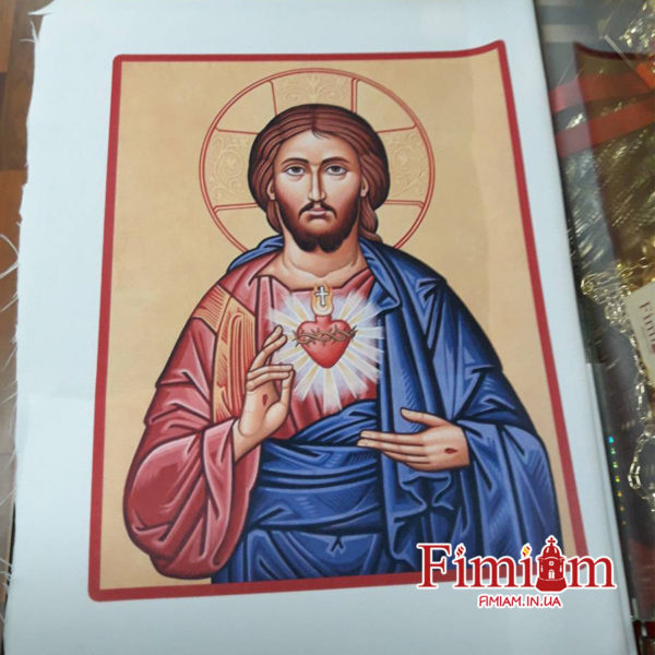 Ікона на полотні Непорочне Серце Ісуса