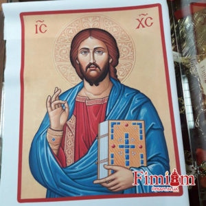 Ікона на полотні Христос Пантократор №1