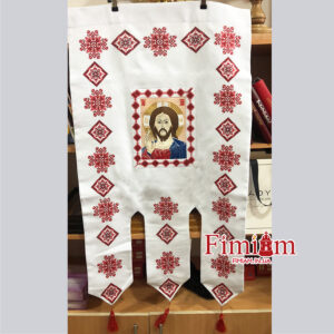 Хоругви вишиті хрестиком червоні (пара) №16